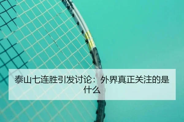 泰山七连胜引发讨论：外界真正关注的是什么